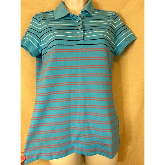 Nike Golf Women's | Dri Fit Polo | Blue Striped | Size S - Picture 4 of 7